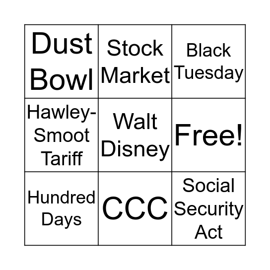 Bingo Card