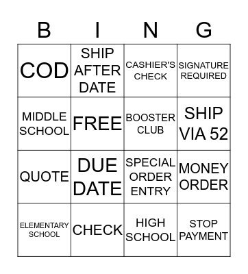 Bingo Card