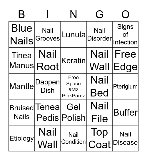 Nail Theory 2 Bingo Card