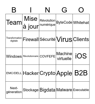 Bullshit fest Bingo Card