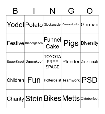 JULY PSD CELEBRATION!! Bingo Card