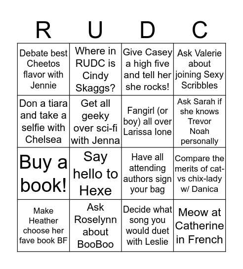 Booty Bingo! Bingo Card