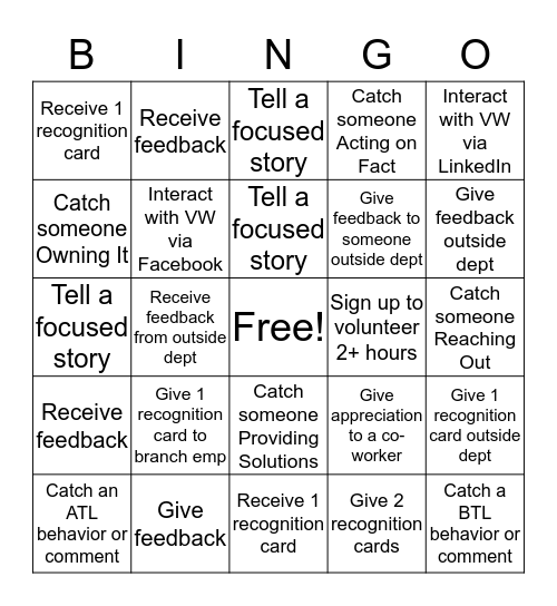 Culture Bingo Card