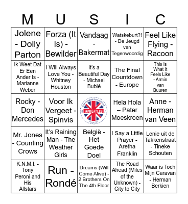 104 Bingo Card