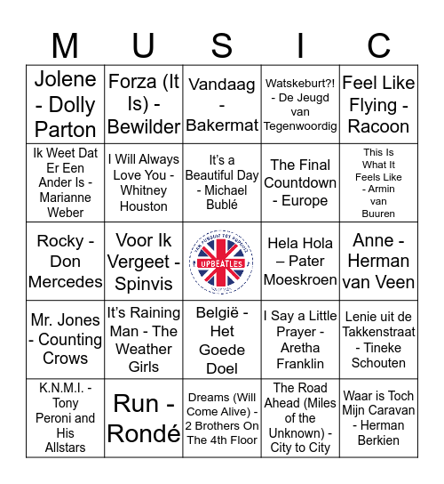 104 Bingo Card