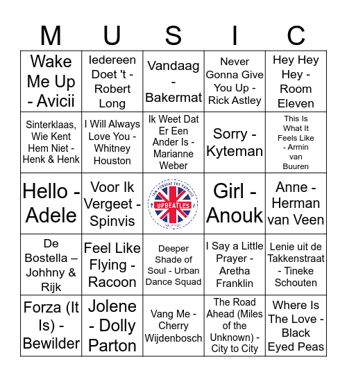 108 Bingo Card