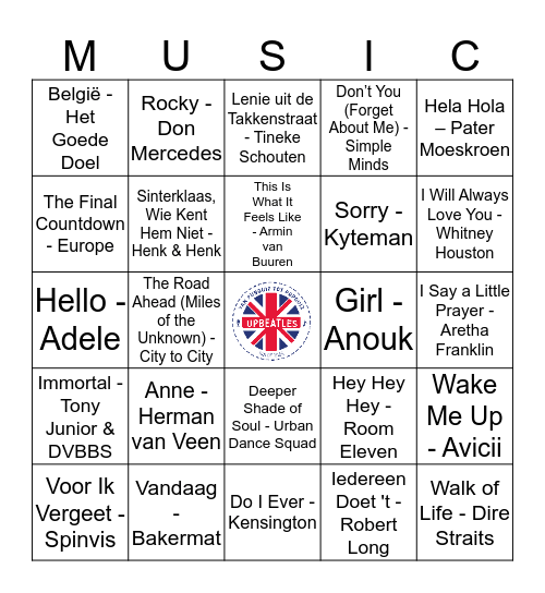 109 Bingo Card