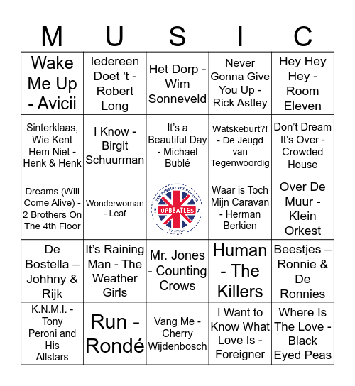 110 Bingo Card