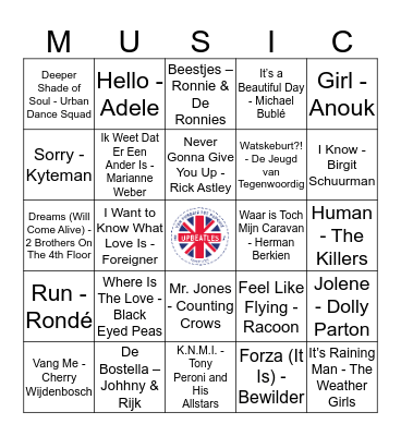 111 Bingo Card