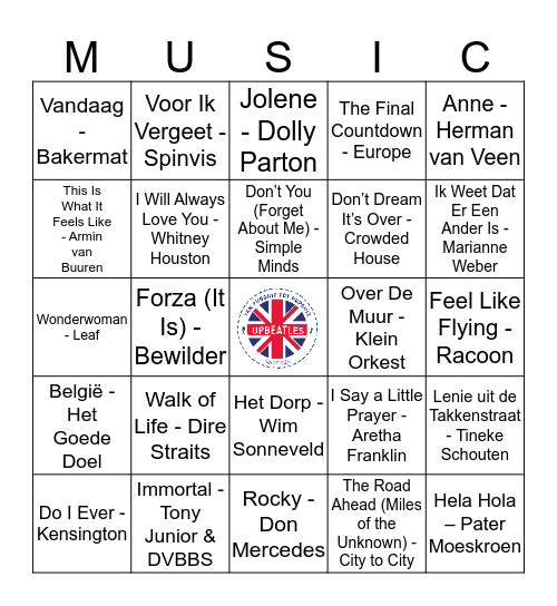 112 Bingo Card