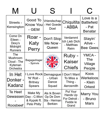 207 Bingo Card
