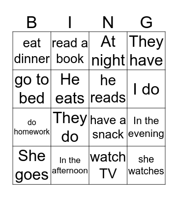 rainbow B Bingo Card