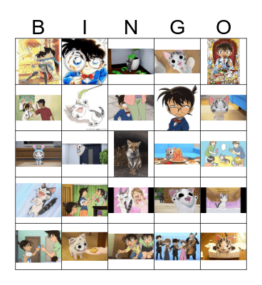 Koneko No Chi & Conan Bingo Card