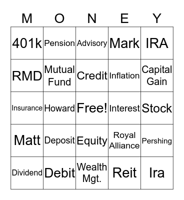 Materetsky Financial Group BINGO Card