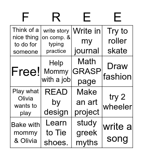 kindle Bingo Card