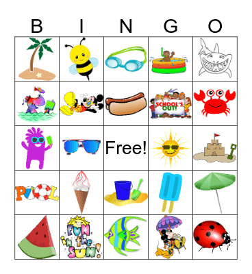 Summer Bingo Card