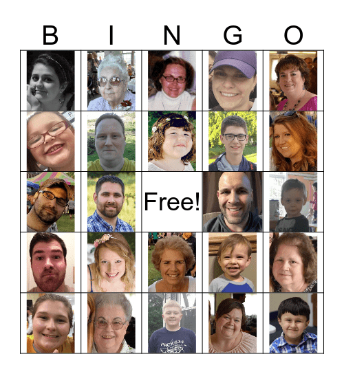 Croston Teter Family Reunion Bingo Card