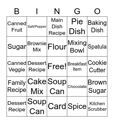 Wedding Bingo Card