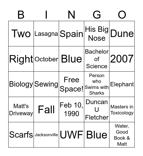 Bingo Card