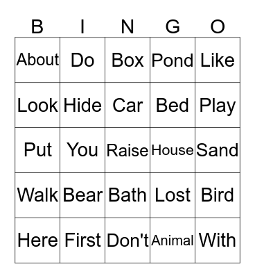 Bretanlly Bingo Card