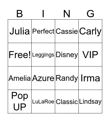 LuLaBrittnnee Bingo Card