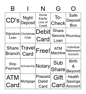 Metro Bingo Card