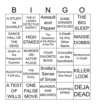 BOOK BINGO Card