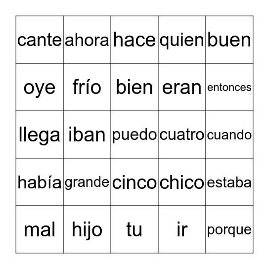 1st Bingo 3 Bingo Card