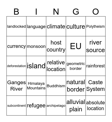 Bingo Card