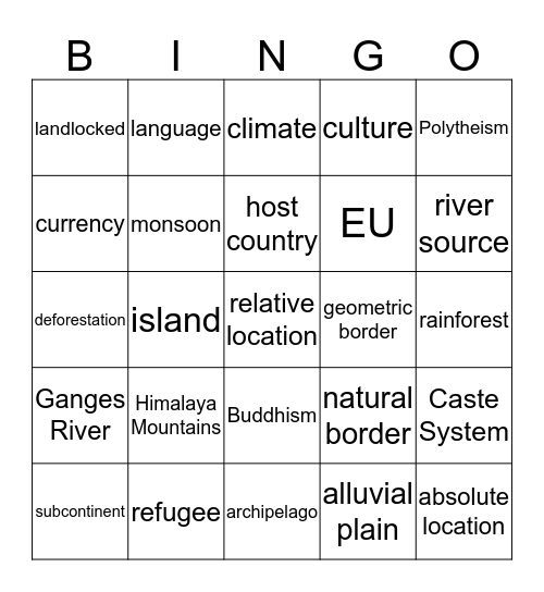 Bingo Card