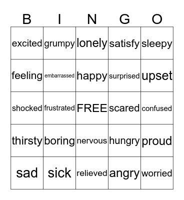 ASL Bingo Card