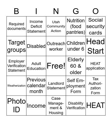 HEAT BINGO Card