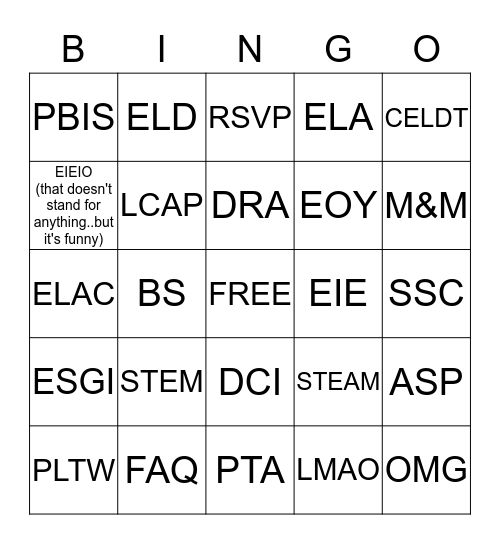 Bingo for Beers Bingo Card