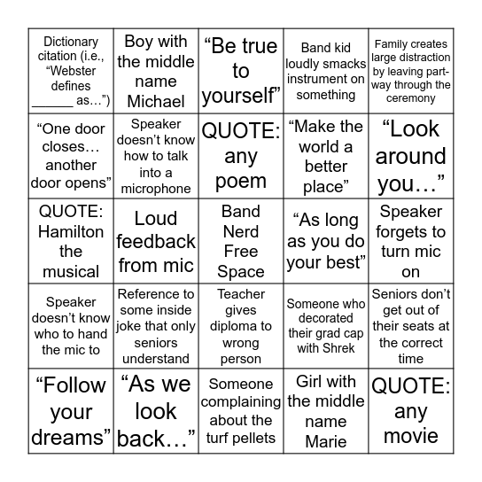 You Have Nothing Better to Do Bingo Card