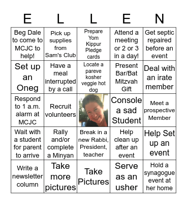 Ellen Morton Bingo Card