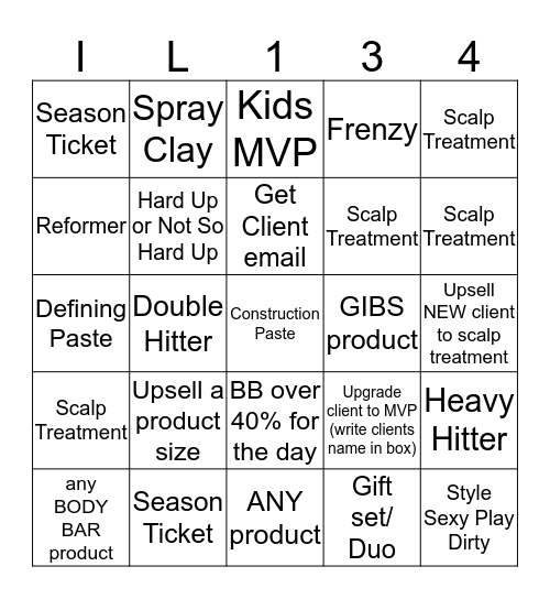 Up YOUR Numbers! Bingo Card