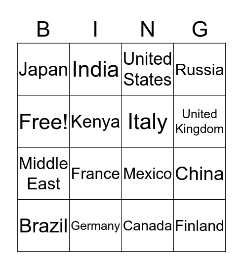 Business Etiquette  Bingo Card