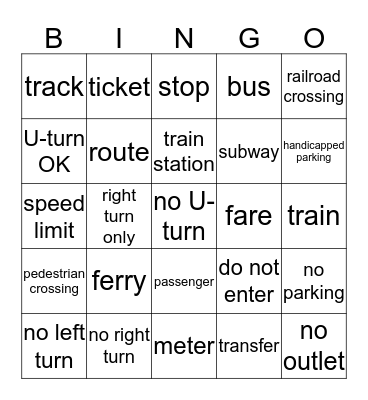 BB3 Unit 1-2 Bingo Card