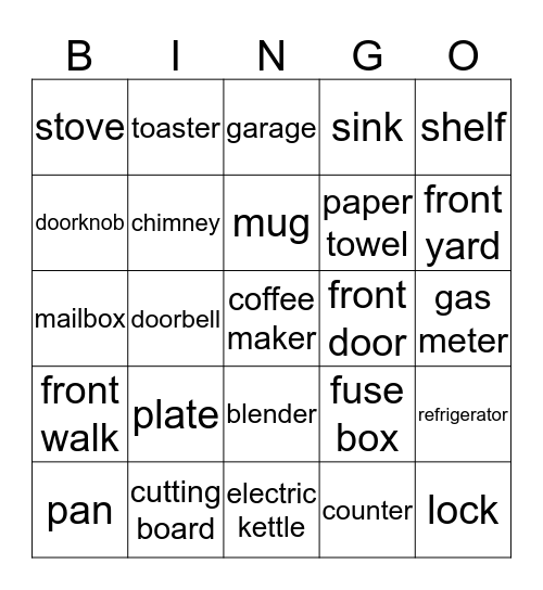 BB3 Unit 1-2 Bingo Card
