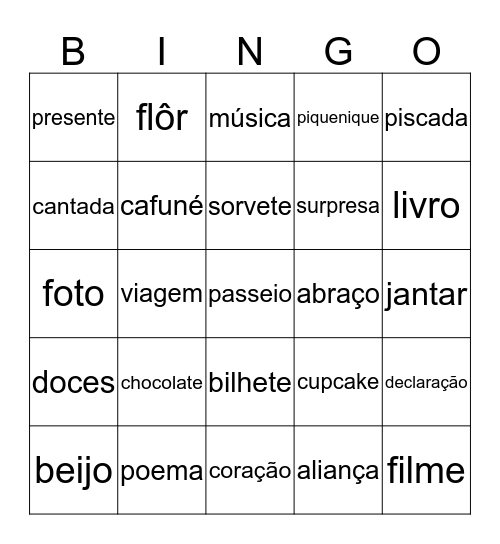 BINGO Card