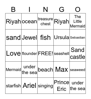 Fairy Tales Titles Bingo Card