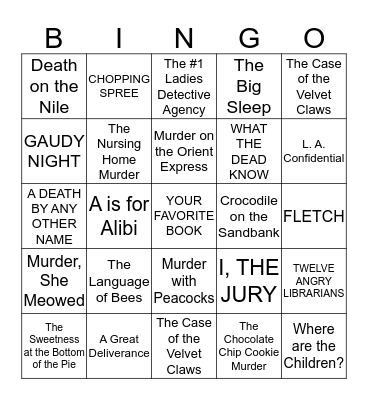 BOOK BINGO Card