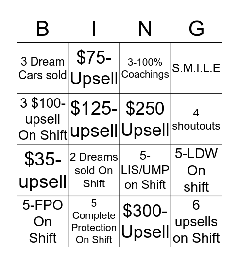 CSR BINGO  Bingo Card