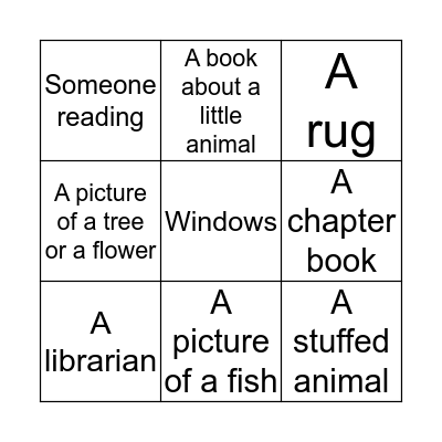 Library Bingo Card