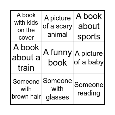 Library Bingo Card