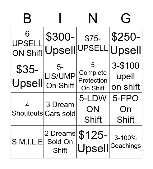 CSR/UC BINGO Card