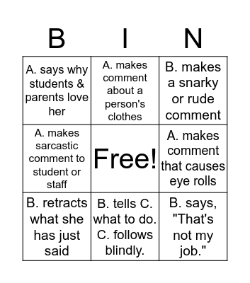 Family BINGO Card