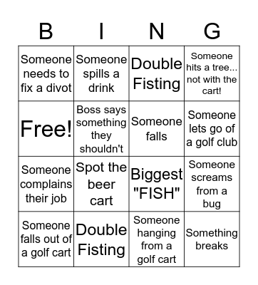 Year End Bingo Card