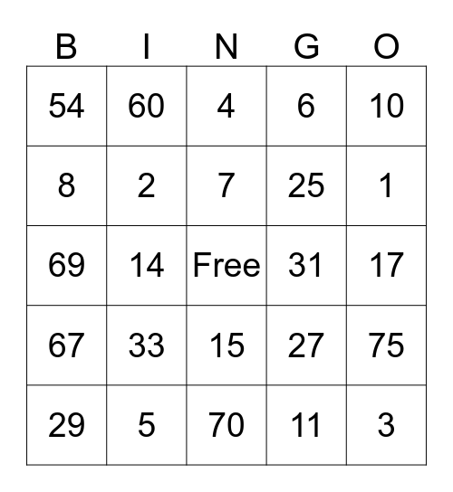 In It To Win It!!!!! Bingo Card