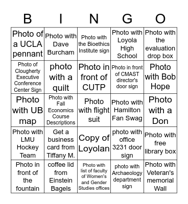 SOE ADMIN TEAM BINGO Card